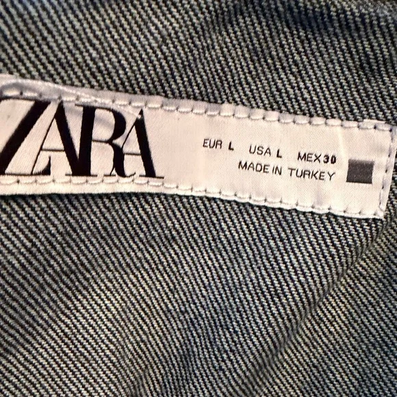 Zara Dark Blue Jean Jacket - Picture 9 of 11